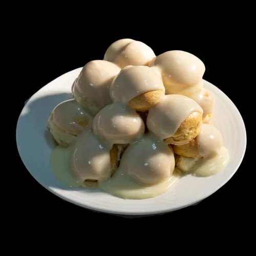 Beyaz çikolatalı Profiterol 